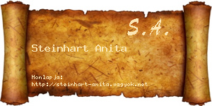 Steinhart Anita névjegykártya